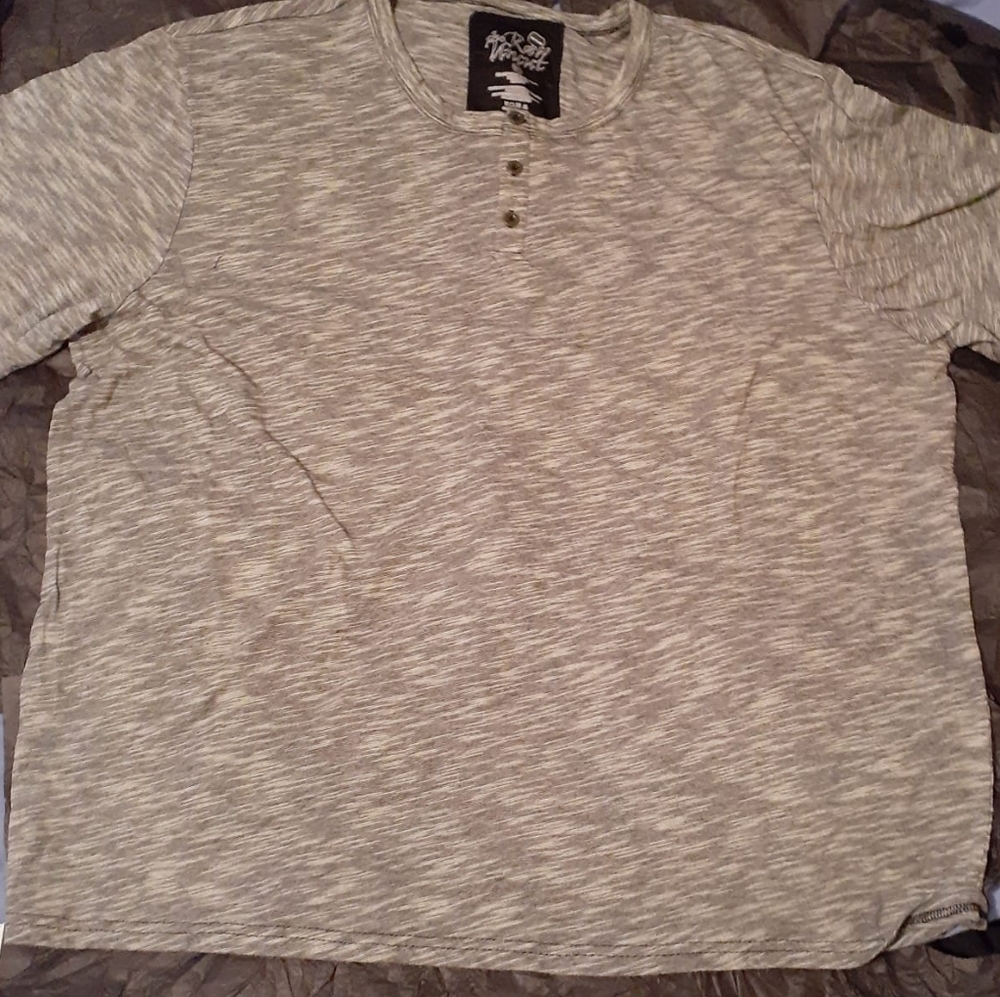 Men's Gray Casual Polo Shirt 2x